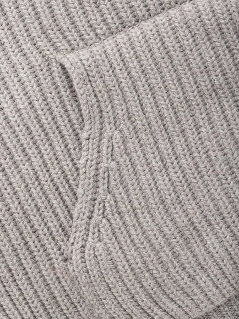 Wolf vs Goat Wool Chunky Pullover Hoodie Sweater Grey